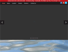 Tablet Screenshot of libertyparkgrill.com